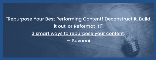Repurpose Content: Smart Content Marketing Strategy Best Practices