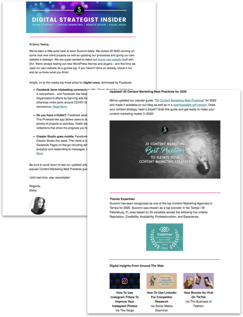 The Digital Strategist Newsletter | Suvonni Digital Marketing